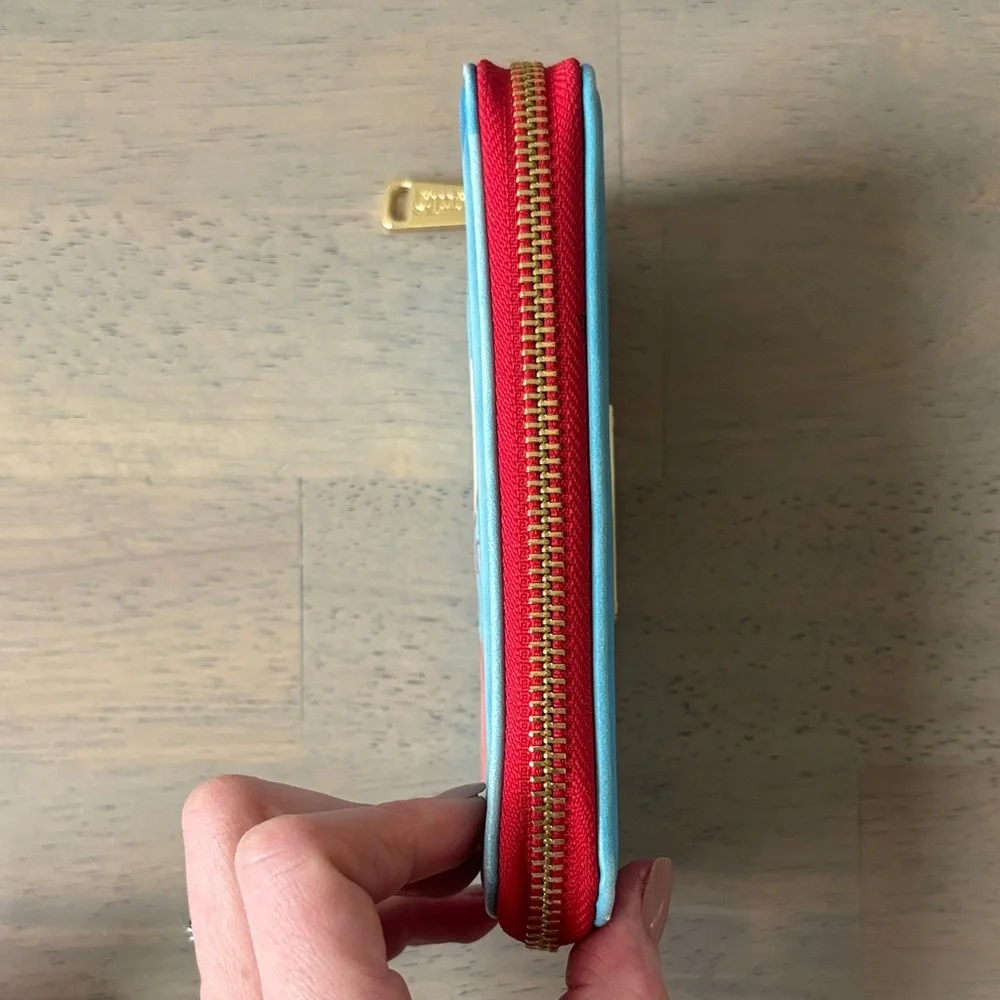 Disney Loungefly Dumbo Blue Wallet with Red Zip - Picture 6 of 6